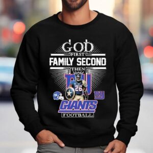 Devin Singletary God First Family Second Then New York Giants Shirt 3 Devin Singletary God First Family Second Then New York Giants Sweatshirt