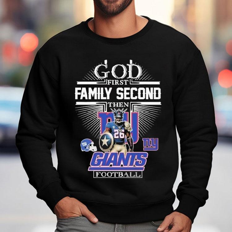 Devin Singletary God First Family Second Then New York Giants Shirt Devin Singletary God First Family Second Then New York Giants Shirt