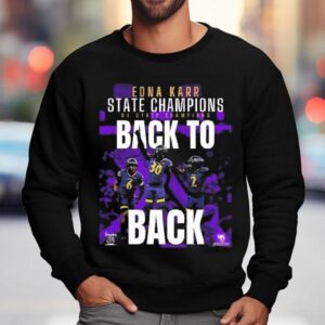 Edna Karr Cougars Louisiana State Champions 8x State Champions Back To Back Shirt 3 Edna Karr Cougars Louisiana State Champions X State Champions Back To Back Sweatshirt