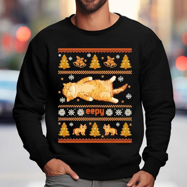 Eepy Cat Silly Sleepy Ugly Christmas Meme Shirt Eepy Cat Silly Sleepy Ugly Christmas Meme Shirt
