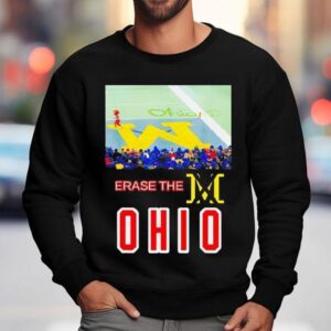 Erase The M Funny Rivalry Football Crowd Art Shirt 3 Erase The M Funny Rivalry Football Crowd Ar Sweatshirt