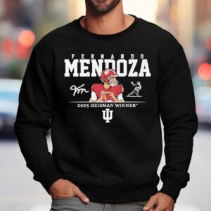 Fernando Mendoza Heisman Winner Indiana Hoosiers 2025 Signature Shirt 3 Fernando Mendoza Heisman Winner Indiana Hoosiers Signature Sweatshirt
