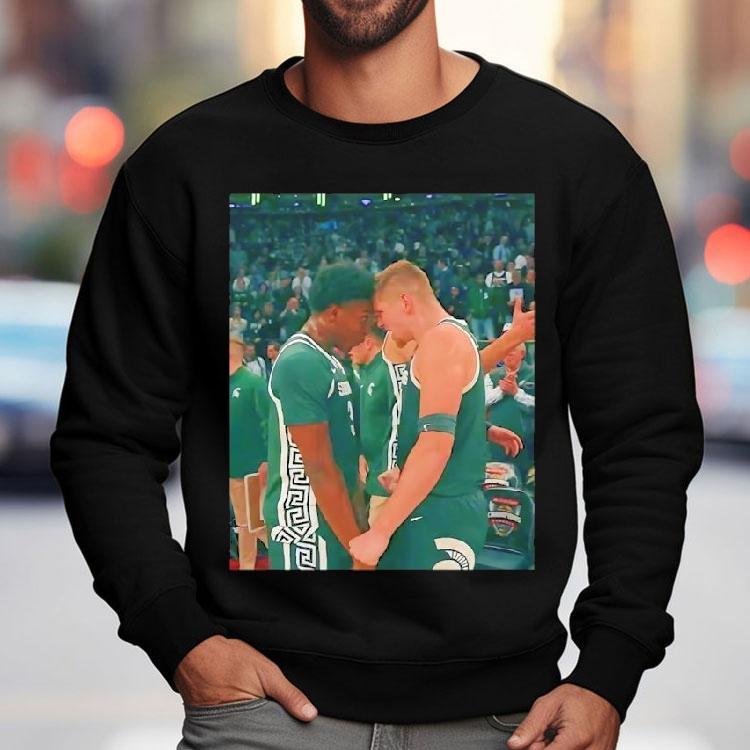 Forehead To Forehead Players Michigan State Spartans Basketball Shirt Forehead To Forehead Players Michigan State Spartans Basketball Shirt