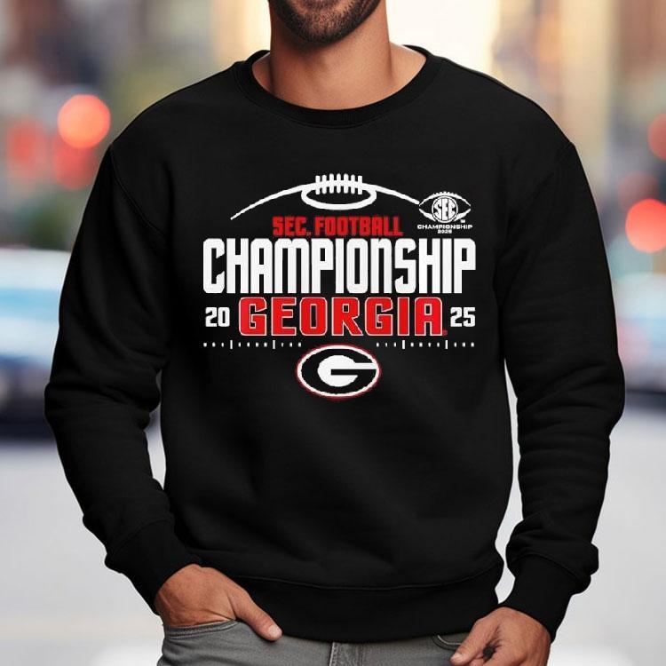 Georgia Bulldogs 2025 Sec Football Champions Endzone Speed Shirt Georgia Bulldogs 2025 Sec Football Champions Endzone Speed Shirt