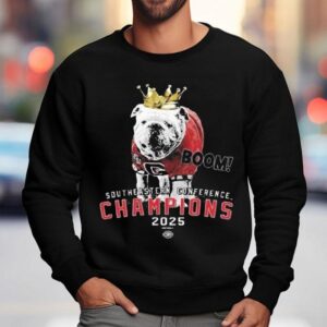 Georgia Bulldogs Boom 2025 Sec Championship Uga The King Shirt 3 Georgia Bulldogs Boom Sec Championship Uga The King Sweatshirt