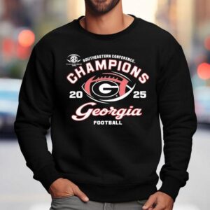 Georgia Bulldogs Football Southeastern Conference Champions 2025 Shirt 3 Georgia Bulldogs Football Southeastern Conference Champions Sweatshirt