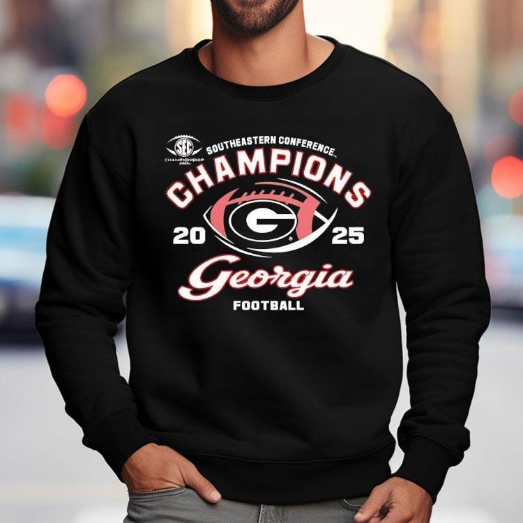 Georgia Bulldogs Football Southeastern Conference Champions 2025 Shirt Georgia Bulldogs Football Southeastern Conference Champions 2025 Shirt