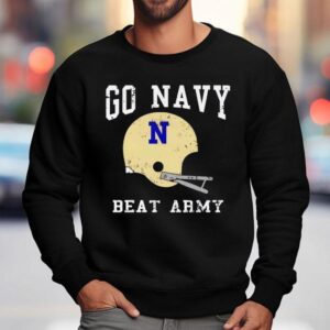 Go Navy Beat Army America’s Game Vintage Football Helmet Shirt 3 Go Navy Beat Army America S Game Vintage Football Helme Sweatshirt