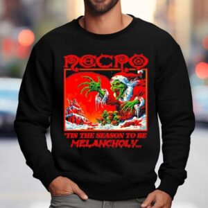 Grinch Necro Tis The Season To Be Melancholy Sweatshirt