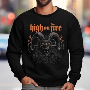 High On Fire Devil Head Ochre Sweatshirt