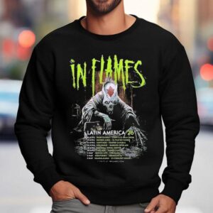 In Flames Band Latin America Event Tour Dates Sweatshirt