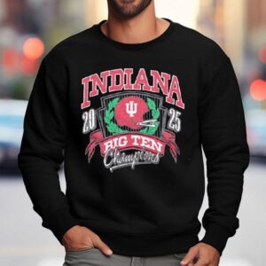 Indiana Hoosiers 2025 Big Ten Champions Helmet Shirt 3 Indiana Hoosiers Big Ten Champions Helme Sweatshirt