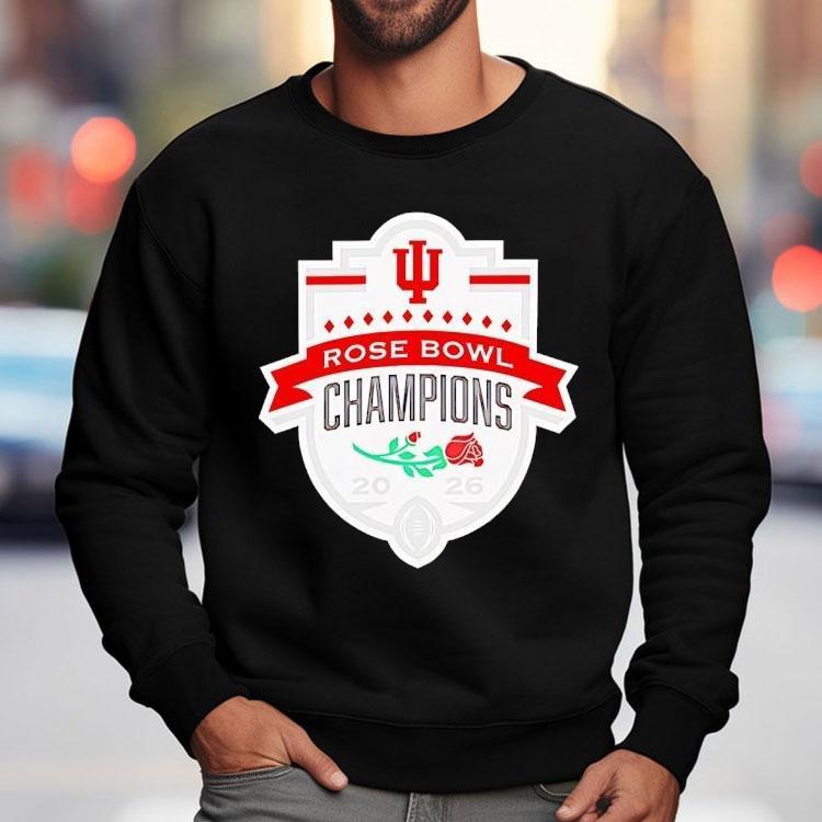 Indiana Hoosiers 2026 Rose Bowl Champions Graphic Shirt Indiana Hoosiers 2026 Rose Bowl Champions Graphic Shirt