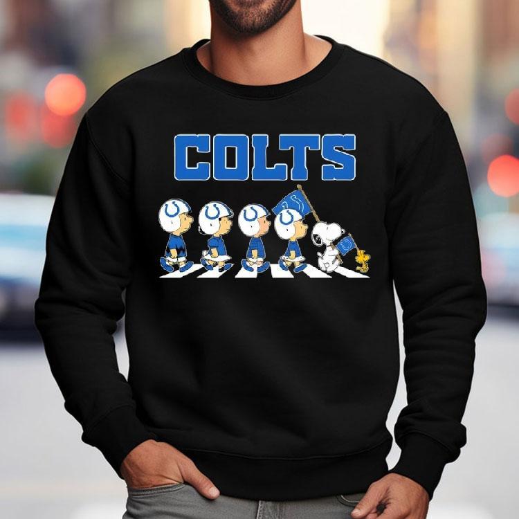 Indianapolis Colts X Peanuts Snoopy Abbey Road Shirt Indianapolis Colts X Peanuts Snoopy Abbey Road Shirt