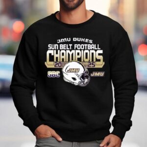 James Madison Dukes Sun Belt Championship Football Sweatshirt