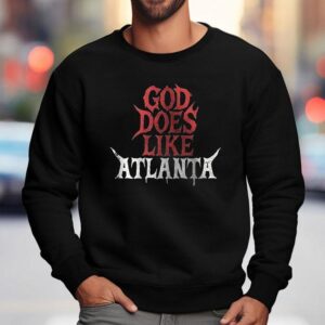 Jid God Does Like Atlanta Coca Cola Graphic Sweatshirt