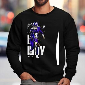 Jj Mccarthy Griddy Minnesota Vikings Football Signature Caricature Sweatshirt