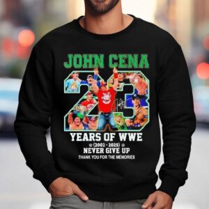 John Cena Years Of Wwe Thank You John Cena For The Memories Sweatshirt