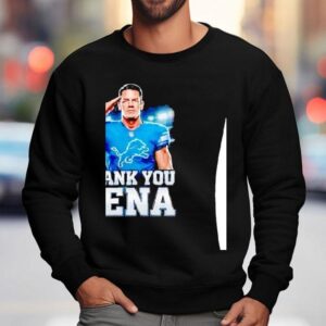 John Cena Wwe Legend Final Match Dec Retirement Tour Thank You Cena X Detroit Lions Sweatshirt