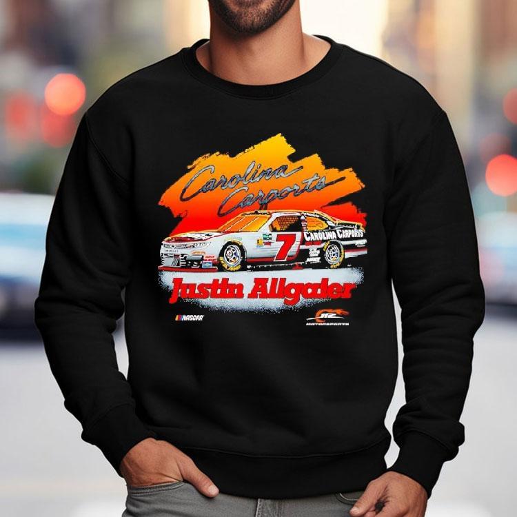 Justin Allgaier Jr Motorsports Team Apparel Carolina Carports Car Shirt Justin Allgaier Jr Motorsports Team Apparel Carolina Carports Car Shirt