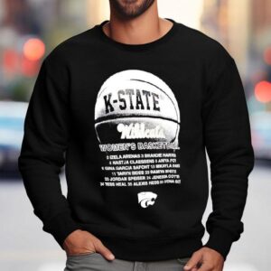 K State Wildcats Women S Basketball Players Listed Name Sweatshirt
