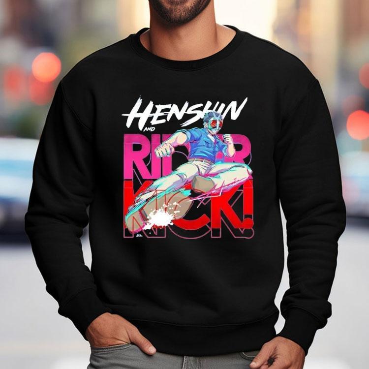 Kamen Rider Anime Rider Kick Shirt Kamen Rider Anime Rider Kick Shirt