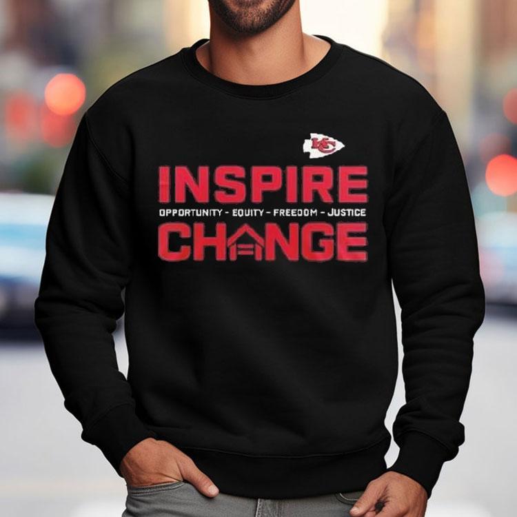 Kansas City Chiefs Inspire Change Opportunity Equity Freedom Justice Shirt Kansas City Chiefs Inspire Change Opportunity Equity Freedom Justice Shirt