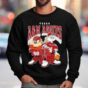 Looney Tunes Bugs Bunny And Taz Texas Am Aggies Football 2024 Shirt 3 Looney Tunes Bugs Bunny And Taz Texas Am Aggies Football Sweatshirt