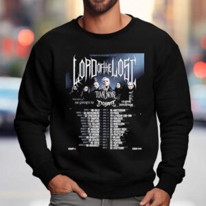 Lord Of The Lost Tovr Noir Tour Europe City Dates With Supporters S Sweatshirt