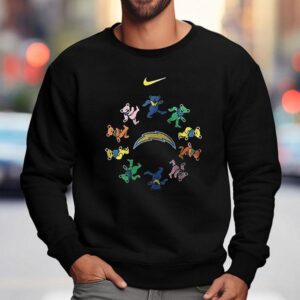 Los Angeles Chargers X Grateful Dead For Life Logo Masco Sweatshirt