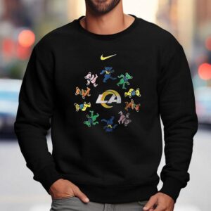 Los Angeles Rams X Grateful Dead For Life Logo Masco Sweatshirt