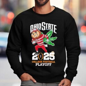 Mascot 2025 College Football Playoff Ohio State Buckeyes Shirt 3 Mascot College Football Playoff Ohio State Buckeyes Sweatshirt