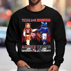Mascot Of Texas Am Aggies On Saturdays And Houston Texans On Sundays Shirt 3 Mascot Of Texas Am Aggies On Saturdays And Houston Texans On Sundays Sweatshirt