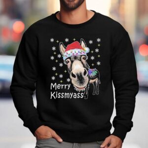 Merry Kissmyass Donkey Sweatshirt
