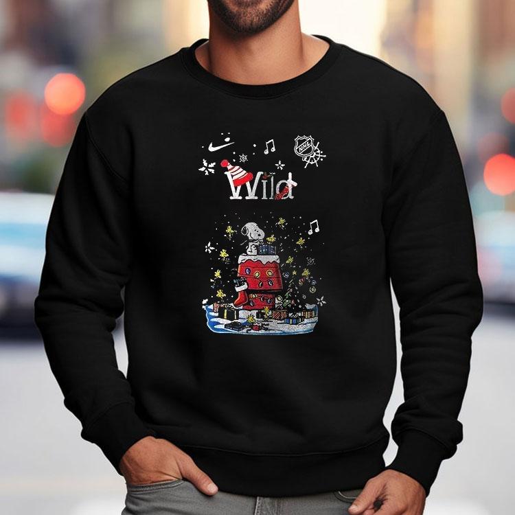 Minnesota Wild X Peanuts Snoopy Christmas Shirt Minnesota Wild X Peanuts Snoopy Christmas Shirt