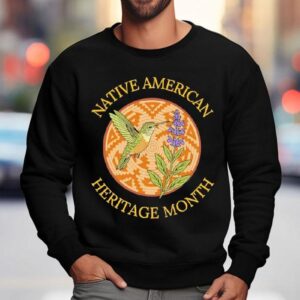 Native American Heritage Month Hummingbird Graphic Sweatshirt
