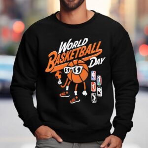 Nba World Basketball Day Graphic Logo Sweatshirt