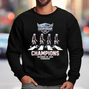 New England Patriots Afc East Champions December Road Abbey Sweatshirt