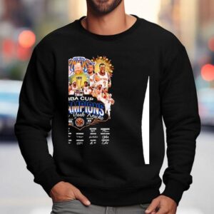 New York Knicks Basktball Nba Cup Champions Players And Signature Sweatshirt