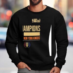 New York Knicks Nba Cup 2025 Champions Commemorative Apparel Shirt 3 New York Knicks Nba Cup Champions Commemorative Apparel Sweatshirt