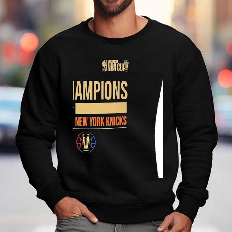 New York Knicks Nba Cup 2025 Champions Commemorative Apparel Shirt New York Knicks Nba Cup 2025 Champions Commemorative Apparel Shirt
