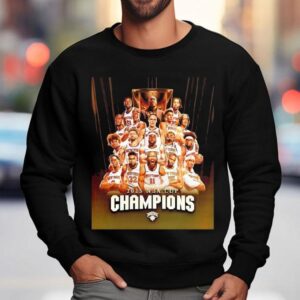 New York Knicks Nba Cup Champions Photo Sweatshirt