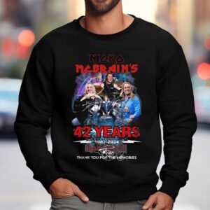Nicko Mcbrain Years Signature Thank You For The Memories Sweatshirt