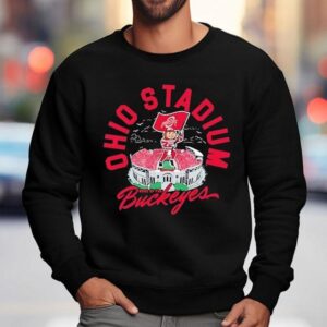 Ohio State Buckeyes Mascot In Stadium Shirt 3 Ohio State Buckeyes Mascot In Stadium Sweatshirt