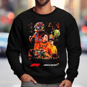 Oscar Piastri And His Mclaren F Car Oscar Piastri S Seventh Sweatshirt