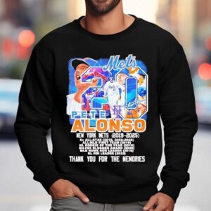 Pete Alonso New York Mets Thanh You For The Memories Sweatshirt