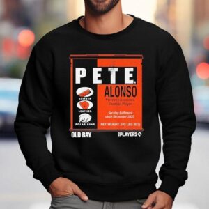 Pete Alonso Old Bay Can Baltimore Perfectly Seasoned Baseball Player Sweatshirt
