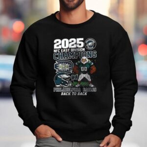 Philadelphia Eagles Back To Back Nfc East Division Champions Mascot Helmet Names Roster Sweatshirt
