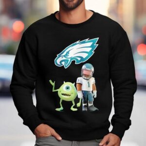 Philadelphia Eagles Nfl X Mike Wazowski Shirt 3 Philadelphia Eagles Nfl X Mike Wazowski Sweatshirt
