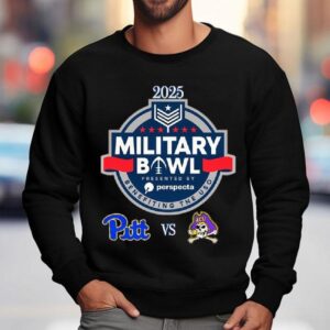 Pittsburgh Panthers Vs East Carolina Pirates Football Military Bowl 2025 Shirt 3 Pittsburgh Panthers Vs East Carolina Pirates Football Military Bowl Sweatshirt
